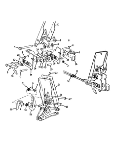 Brake Pedal Assembly Diagram and Parts List for S6031-KW 53DI8DU6050-31HP Cub Cadet Lawn Tractor